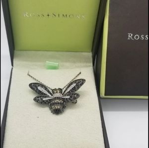 Ross Simon's Bee Pin Pendant Necklace